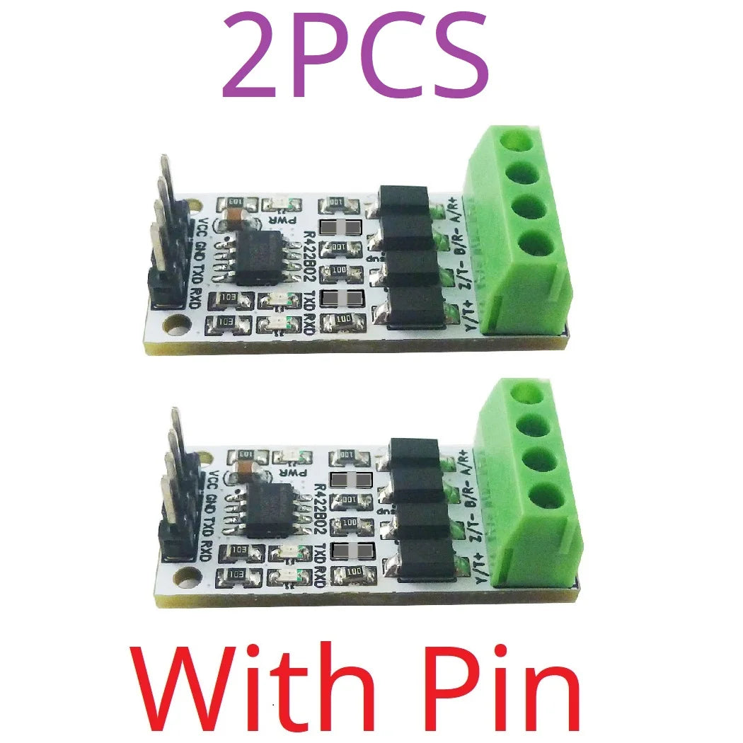 R422B02 1Mbps RS422/RS485 Shield for Arduino – Full-Duplex Long-Distance Serial Transceiver with UART PWM GPIO for UNO MEGA2560 NANO