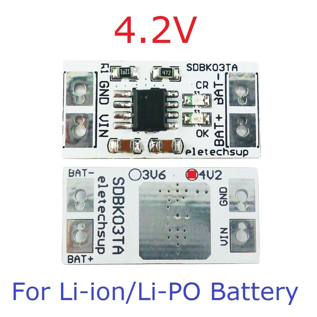 Mini MPPT Solar Charge Controller – 4.2V/3.7V/3.6V/3.2V Selectable Charger Module with 5V 1A Output for Li-Ion / Li-PO / LiFePO4 Battery