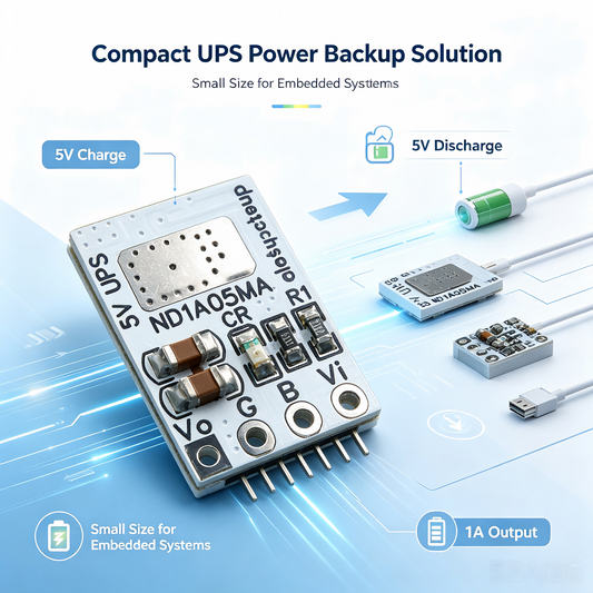 5V 1A UPS Module – 3.7V/4.2V Li-Ion Battery Charge Discharge Board for Arduino UNO MEGA2560 ESP32 Uninterrupted Power Supply