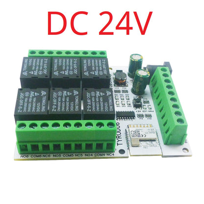 TYROD06 6CH WiFi Smart Relay Module – DC 5V/12V/24V 6DI 6DO 10A IoT Switch with Tuya APP Remote Control for Home Automation