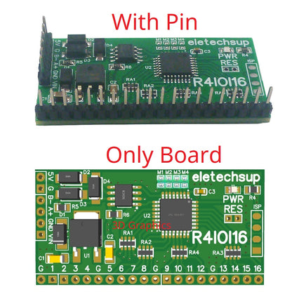 R4IOI16 16CH 5-in-1 Configurable Modbus RTU Digital IO Module – 16DI/16DO/8DI-8DO/4DI-12DO/12DI-4DO RS485 NPN/PNP Pin Core Board for PLC Expansion