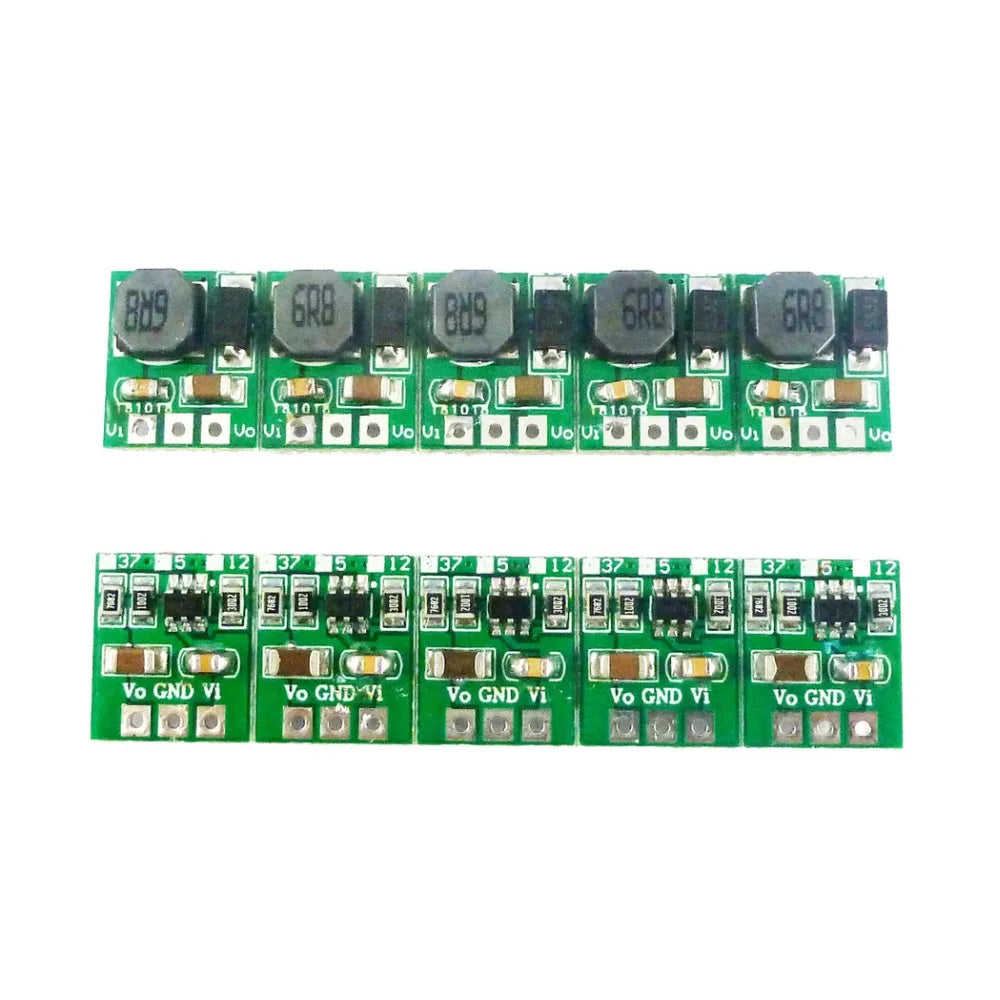 10Pcs DD0512MA Mini 5W Boost Converter – DC 2.6-6V to 3.7V/5V/12V Adjustable Step-Up Regulator Module for DIY Electronics