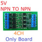 OPMSA04 4CH 5A Digital Signal Amplifier – DC 3.3-24V NPN/PNP Logic Level LED Driver for Arduino Raspberry Pi ESP32 ESP8266
