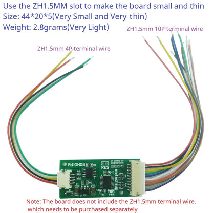 R4IOH08 Mini 8CH RS485 Multifunction DI-DO Module – 5 Modes NPN/PNP Configurable Digital IO Board Modbus RTU for PLC Expansion DC 5V/12V/24V
