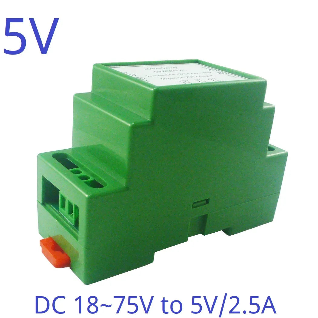 DDIS24QC 18-75V to 12V/5V/3.3V 3A Isolated DC-DC Converter – Industrial DIN Rail Power Supply with UVLO OCP OVP OTP Protection