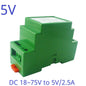 DDIS24QC 18-75V to 12V/5V/3.3V 3A Isolated DC-DC Converter – Industrial DIN Rail Power Supply with UVLO OCP OVP OTP Protection