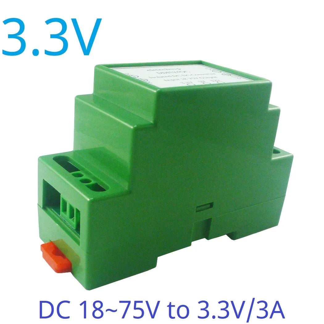 DDIS24QC 18-75V to 12V/5V/3.3V 3A Isolated DC-DC Converter – Industrial DIN Rail Power Supply with UVLO OCP OVP OTP Protection