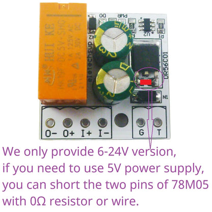 2A DPDT Relay Module – Motor Forward Reverse Self-Locking Controller with Pluggable Terminal for DC Polarity Reversal & Bistable Control