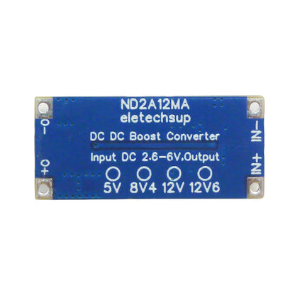 ND2A12MA 8W DC-DC Boost Converter – 2.6-6V to 5V/8.4V/12V Step-Up Module with UVL OTP OVP SCP for LED Li-ion Lipo