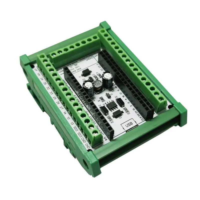 ES38485 ESP32 DevKitC V4 RS485 DIN Rail Expansion Board – 38PIN 2.4G WiFi BLE IoT Remote IO with 7-30V Power Input & 5V 3.3V Output