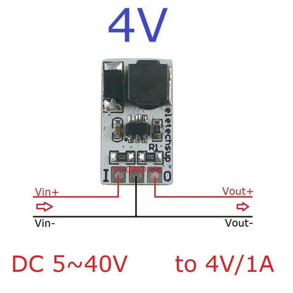 DD4012SA 1A DC-DC Buck Converter – 5-40V to 3V/3.3V/5V/12V Adjustable Step-Down Module for 18650 Li-ion LiFePO4 Battery Power