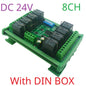 RYN404E/RYN408F 4/8CH Pluggable Relay Module – RS485 Modbus RTU with DIP Switch Slave ID & Baud Rate for PLC Automation