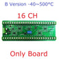 16CH PT100 Temperature Acquisition Module – DC 12/24V RS485 Modbus RTU Collector Board -40°C to +500°C for Industrial Monitoring PTA8E16