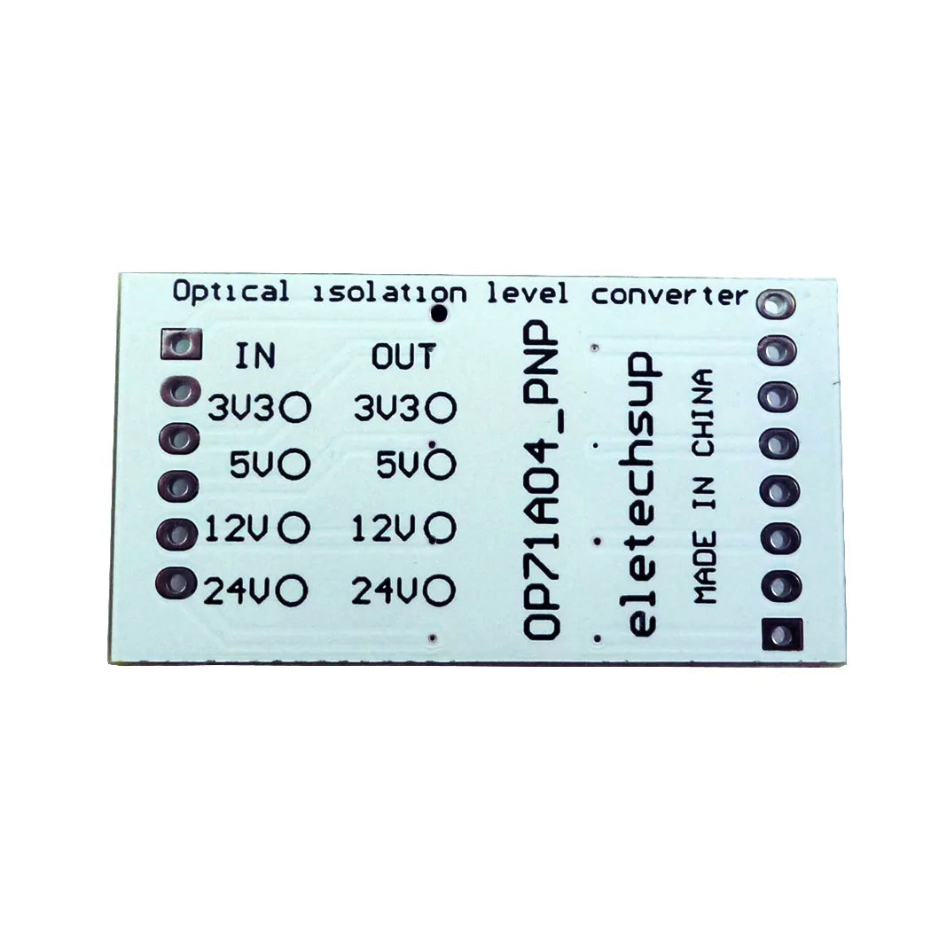 OP71A04 4CH Opto-Isolation Logic Level Converter – 3.3V/5V/12V/24V NPN/PNP Bidirectional GPIO Module for Arduino ESP8266 ESP32 Raspberry Pi