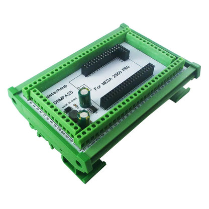 DNMPA25 DIN Rail Mount Terminal Block Adapter – DC 12V/24V Expansion Board for Arduino MEGA2560 Pro Smart Home DIY