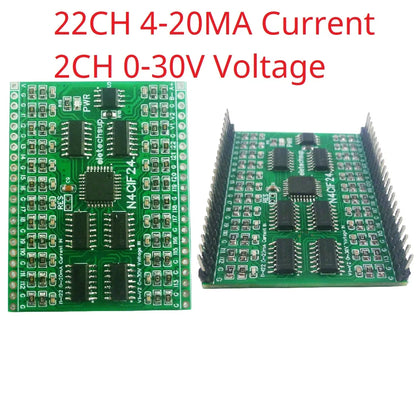 N4CI 8-24 Channel Industrial Analog Input Module – Modbus RTU 4-20mA/0-20mA/0-5V/0-10V Current Voltage Data Collector for PLC Sensor Monitoring