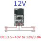 DD4012SA 1A DC-DC Buck Converter – 5-40V to 3V/3.3V/5V/12V Adjustable Step-Down Module for 18650 Li-ion LiFePO4 Battery Power