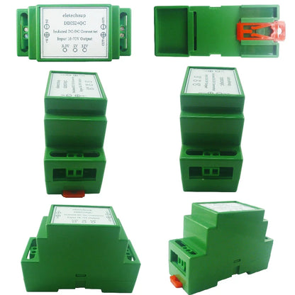 DDIS24QC 18-75V to 12V/5V/3.3V 3A Isolated DC-DC Converter – Industrial DIN Rail Power Supply with UVLO OCP OVP OTP Protection