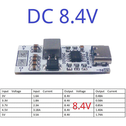 14W Type-C Step-Up Converter – DC 5V to 6V/8.4V/9V/12V Adjustable Voltage Regulator Boost Module with USB-C Input/Output DDTC11UC