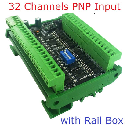 24DIA16/24DIB32/24DIC48 16-48CH Digital Input Module – NPN/PNP Switch PLC IO Expansion Board with 3000VDC Isolation RS485 Modbus RTU