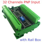 24DIA16/24DIB32/24DIC48 16-48CH Digital Input Module – NPN/PNP Switch PLC IO Expansion Board with 3000VDC Isolation RS485 Modbus RTU