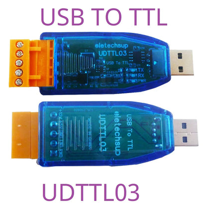 UD23202/UDTTL03 USB to RS485 RS232 TTL Converter – 12V 5V VCC Output Industrial Serial Adapter for PLC HMI PTZ Smart Home Debugging