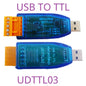 UD23202/UDTTL03 USB to RS485 RS232 TTL Converter – 12V 5V VCC Output Industrial Serial Adapter for PLC HMI PTZ Smart Home Debugging