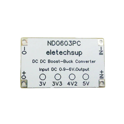 DC-DC Auto Boost Buck Converter Module 1-6V to 3V 3.3V 4.2V 5V – Stabilized Power Supply for Arduino ESP32 ESP8266 DIY Projects