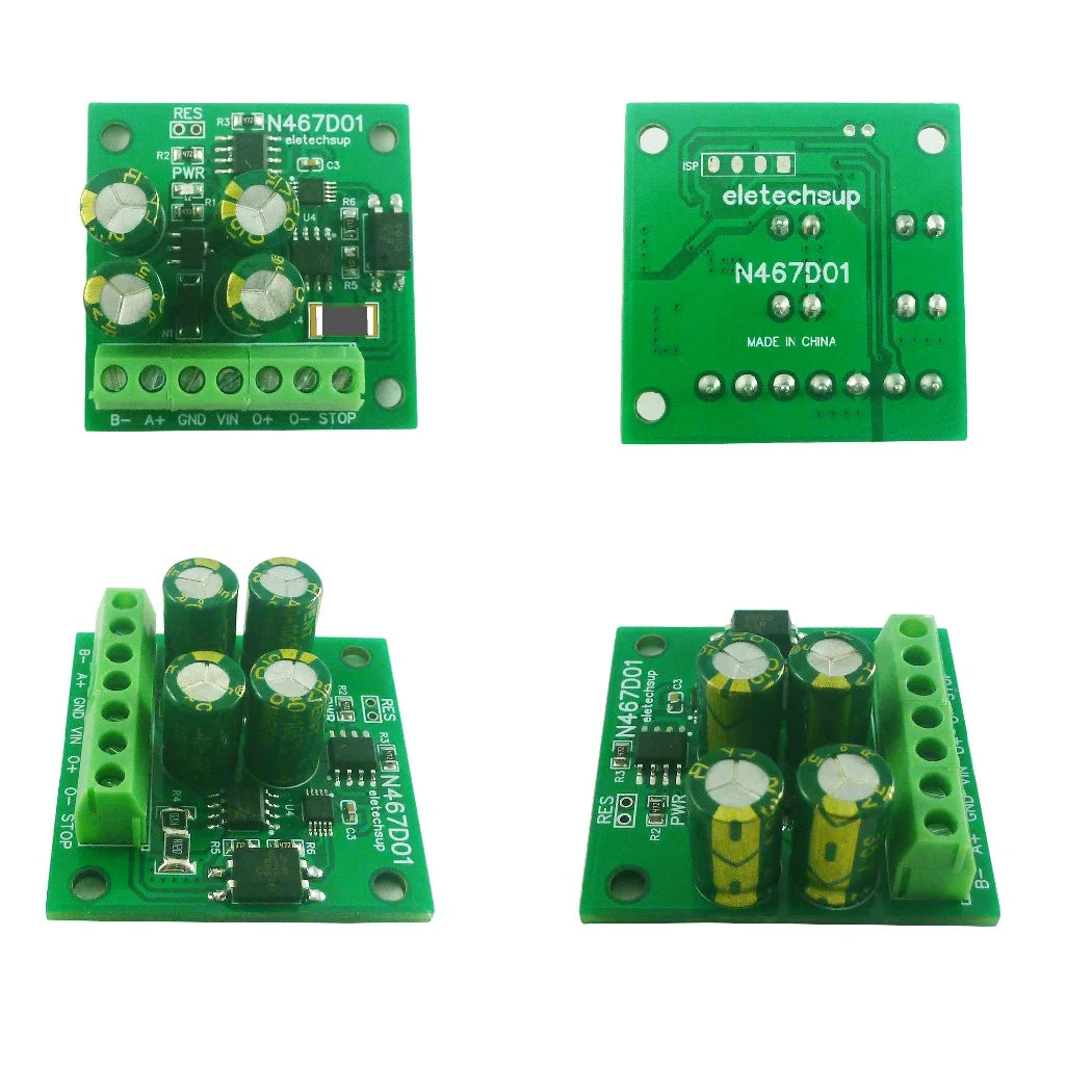 N467D01 RS485 Modbus RTU DC Motor Driver – 8-30V 1-2A Forward Reverse Stop Delay Controller with 497-Day Timer for PLC Automation