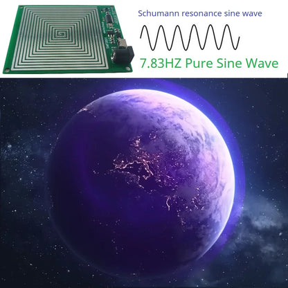 SMFDB01 7.83Hz Pure Sine Wave Schumann Resonance Generator – Earth Frequency Signal Booster for Sleep Aid, Meditation & Relaxation