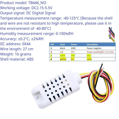 SHA9D01 RS485 TTL Modbus Rtu Analog Remote IO SHA9D01 Module HMI PLC Expand Industrial Temperature & Humidity SHT30 Sensor Adapter Board