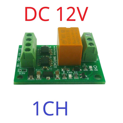 N4ROA01 1CH 3A RS485 Relay Module – DC 12V/24V Micro Modbus RTU Board with 6 Commands for PLC PTZ Smart Home
