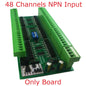 24DIA16/24DIB32/24DIC48 16-48CH Digital Input Module – NPN/PNP Switch PLC IO Expansion Board with 3000VDC Isolation RS485 Modbus RTU