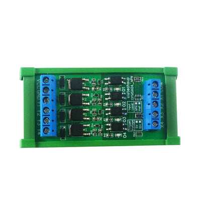 OPMSA04 4CH 5A Digital Signal Amplifier – DC 3.3-24V NPN/PNP Logic Level LED Driver for Arduino Raspberry Pi ESP32 ESP8266