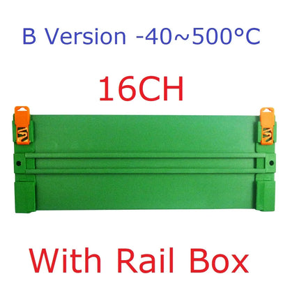16CH PT100 Temperature Acquisition Module – DC 12/24V RS485 Modbus RTU Collector Board -40°C to +500°C for Industrial Monitoring PTA8E16