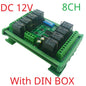 RYN404E/RYN408F 4/8CH Pluggable Relay Module – RS485 Modbus RTU with DIP Switch Slave ID & Baud Rate for PLC Automation