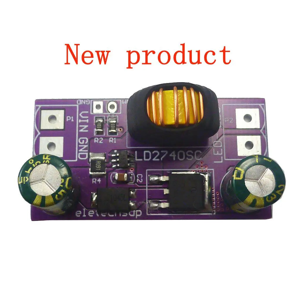 LD2740SC 80W High-Power LED Driver Module – DC 4-27V 1-4A Step-Down Constant Current Board with PWM Dimming for Solar Emergency Lights Automotive DRL