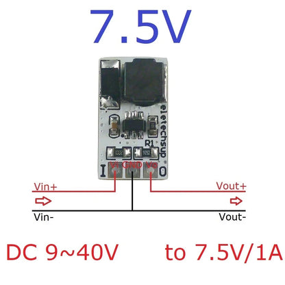 DD4012SA 1A DC-DC Buck Converter – 5-40V to 3V/3.3V/5V/12V Adjustable Step-Down Module for 18650 Li-ion LiFePO4 Battery Power