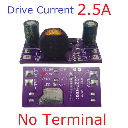 LD2740SC 80W High-Power LED Driver Module – DC 4-27V 1-4A Step-Down Constant Current Board with PWM Dimming for Solar Emergency Lights Automotive DRL